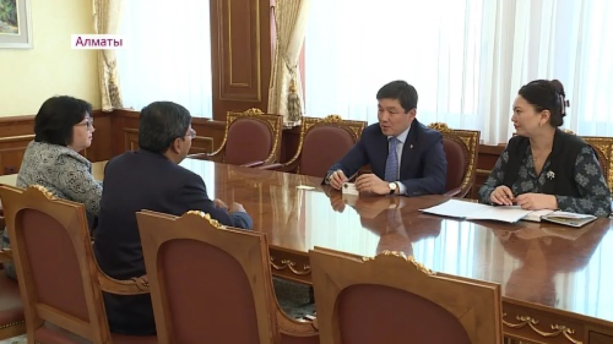 Алматы әкімі Үндістанның Қазақстандағы елшісімен кездесті