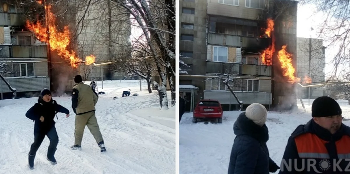 "Мальчик был дома один": многоэтажка загорелась в Талгаре