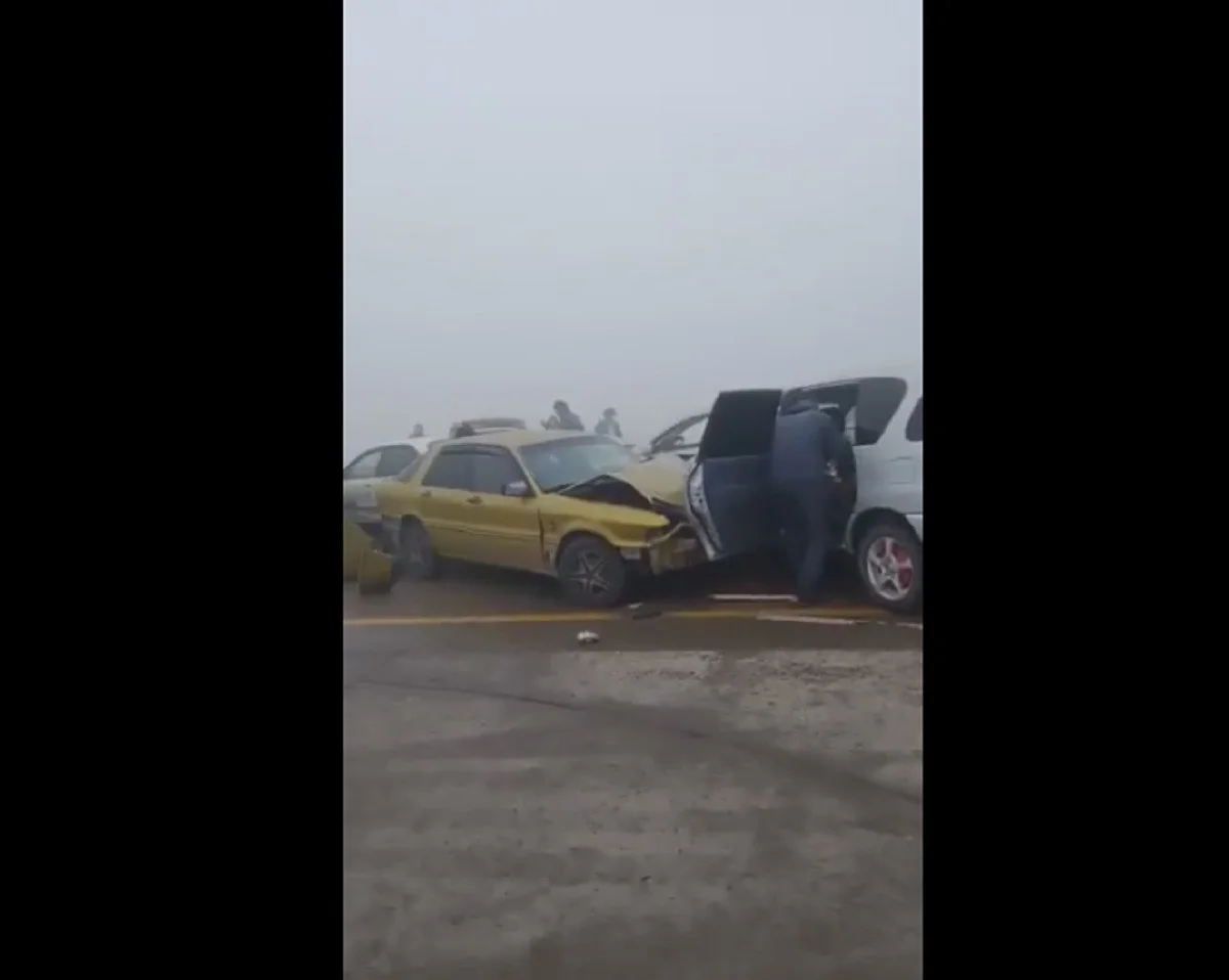 Алматы-Қорғас тасжолында жаппай көлік апаты болды