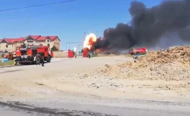 Произошел взрыв на АЗС в Шымкенте