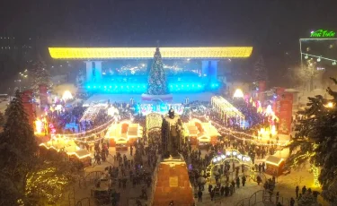 Новогоднее оформление: как в Алматы готовятся к главному зимнему празднику