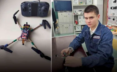 Жамбылдық студент төтенше жағдайларды өзі жасаған дронмен бақыламақ