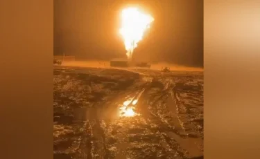 Пожар на нефтяной скважине: в Атырауской области пострадали два человека