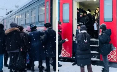 Қолайсыз ауа райына байланысты пойыздарда қосымша орындар ұйымдастырылды