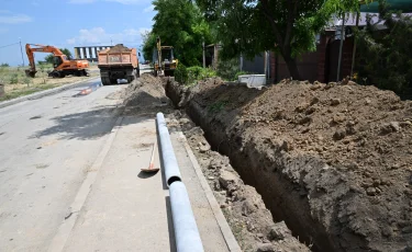 Алатау ауданында 270 км сумен жабдықтау және су бұру желілері салынады
