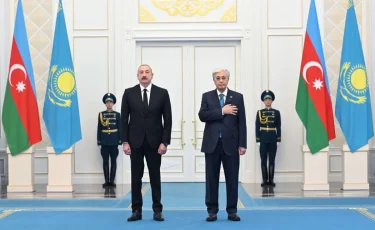 Қасым-Жомарт Тоқаев Әзербайжан Президентін Ақордада қарсы алды