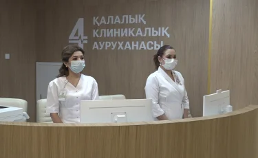 Алматыдағы №4 қалалық клиникалық аурухананың қабылдау бөлімшесі жұмысын қайта бастады