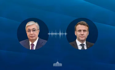 Глава государства провел телефонный разговор с Президентом Франции
