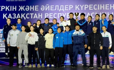 Алматинские спортсменки успешно выступили на чемпионате Казахстана по женской борьбе