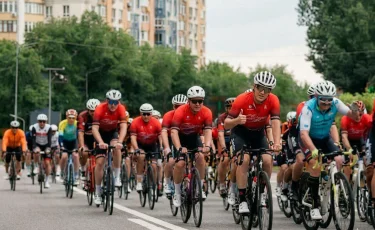 В Алматы состоялся велопробег, посвящённый Дню Победы