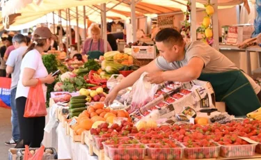 В Алматы стартовал сезон клубники: свежую и проверенную продукцию можно приобрести на ярмарках «выходного дня»
