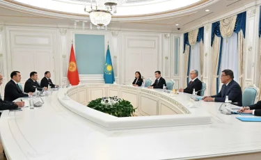 Президент встретился с Председателем Жогорку Кенеша Кыргызской Республики Марленом Маматалиевым