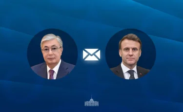 Глава государства направил поздравительную телеграмму Президенту Франции