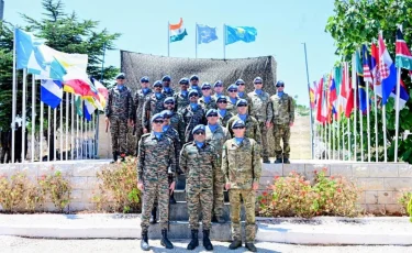 БҰҰ-ның Ливандағы UNIFIL базасында Қазақстан туы көтерілді